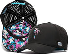 Alter Ego Hat COASTER SPLASH BLACK TEAL PINK CAMO PALM