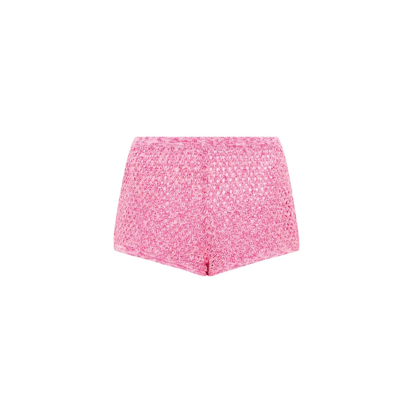 Kulani CROCHET MICRO BOOTY SHORT - ROSE PINK