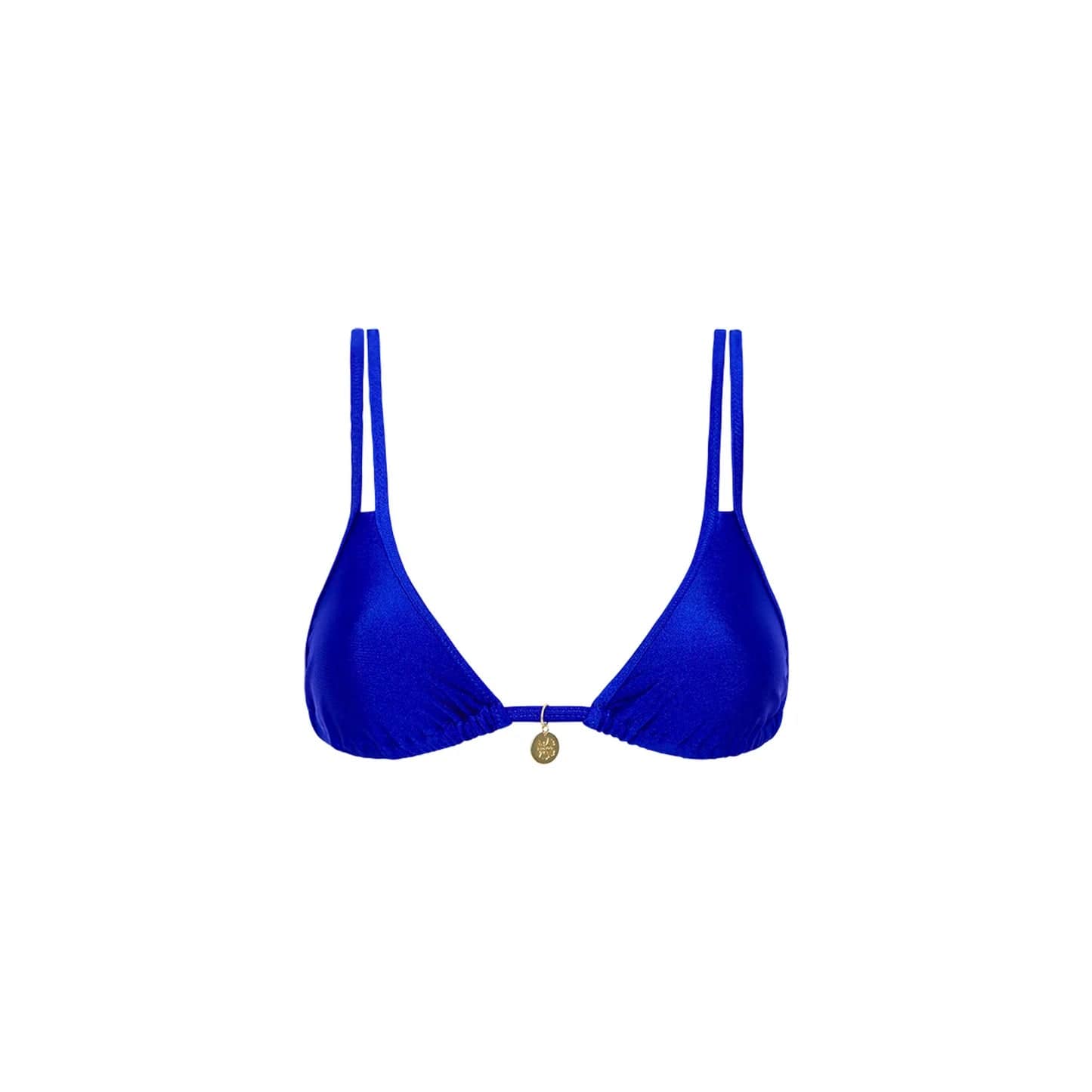 Kulani Twin Strap Bralette Bikini Top - Malibu Blue