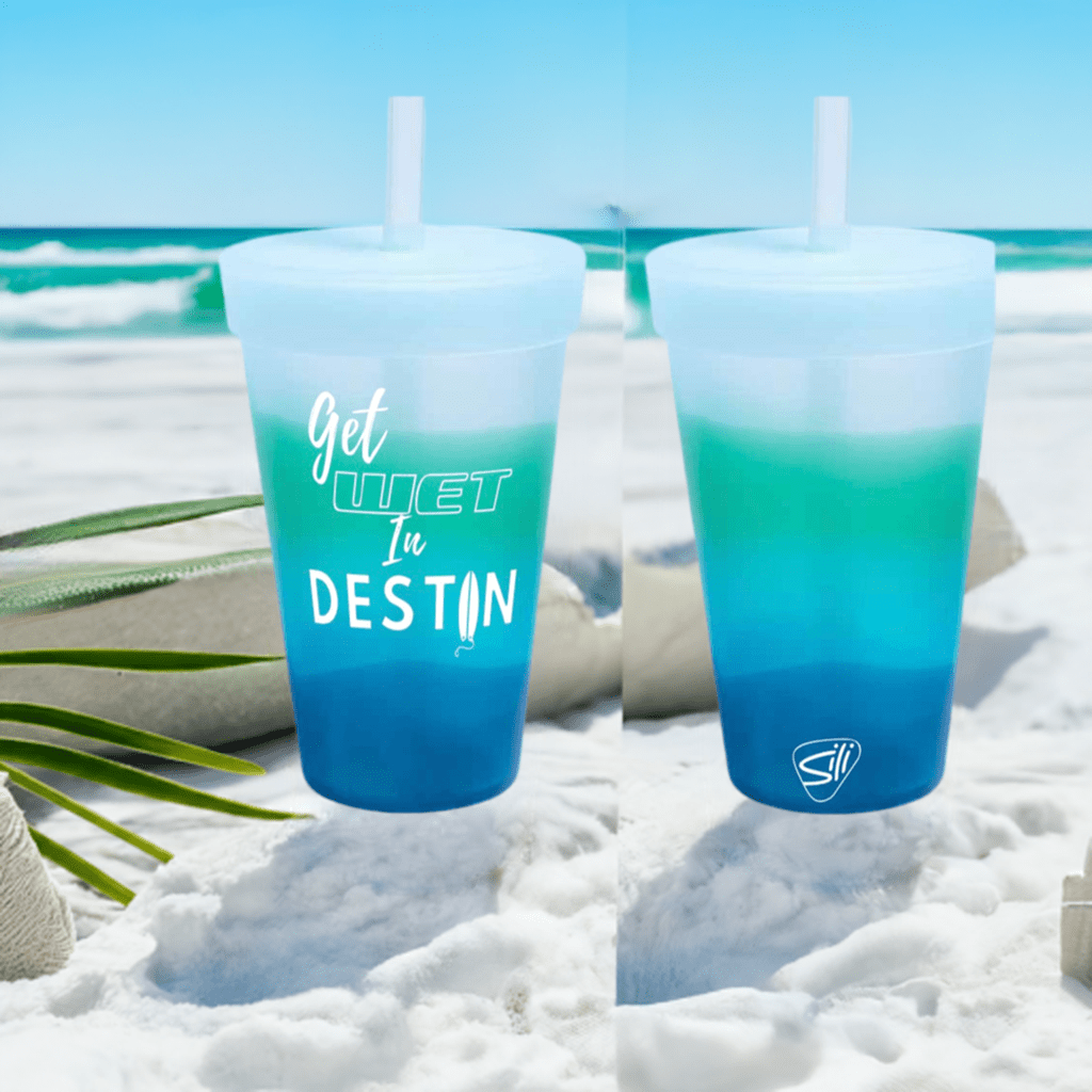 16oz Silipint Tumbler Siicone “Get Wet In Destin”