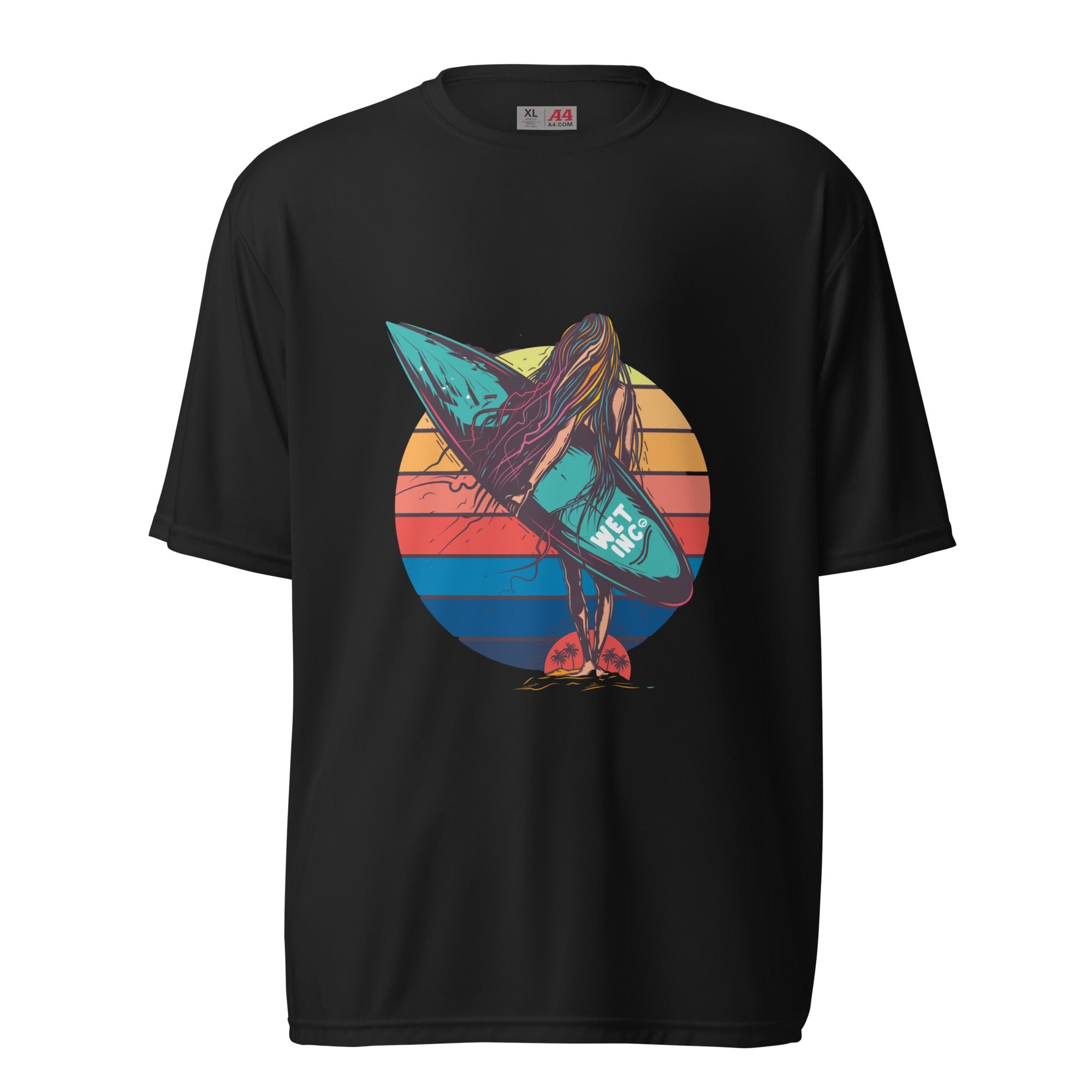 Surfer Girl Unisex performance crew neck t-shirt