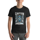 Caution You Will Get Wet paddleboarding Unisex t-shirt - Black Heather