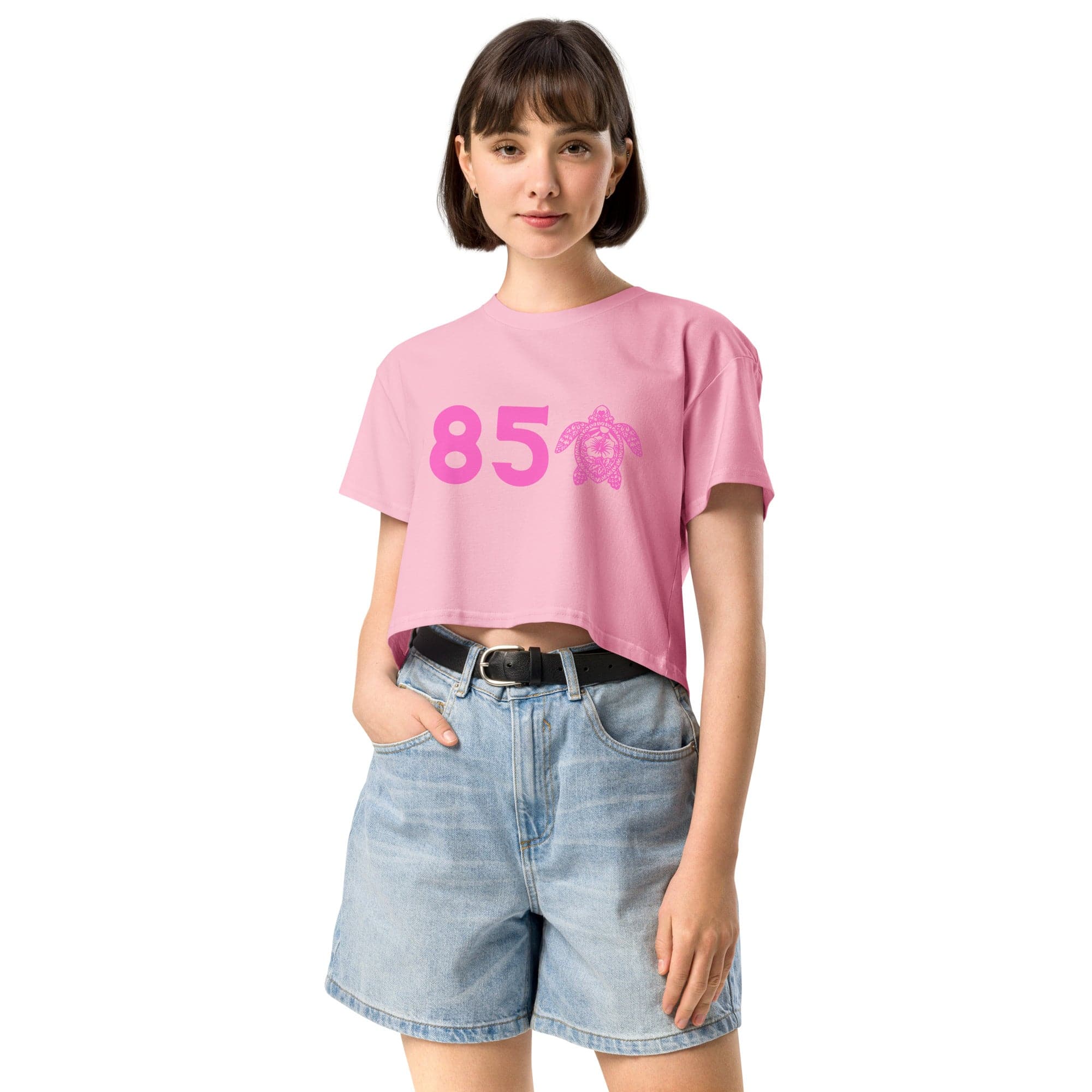 850 Pink Women’s crop top