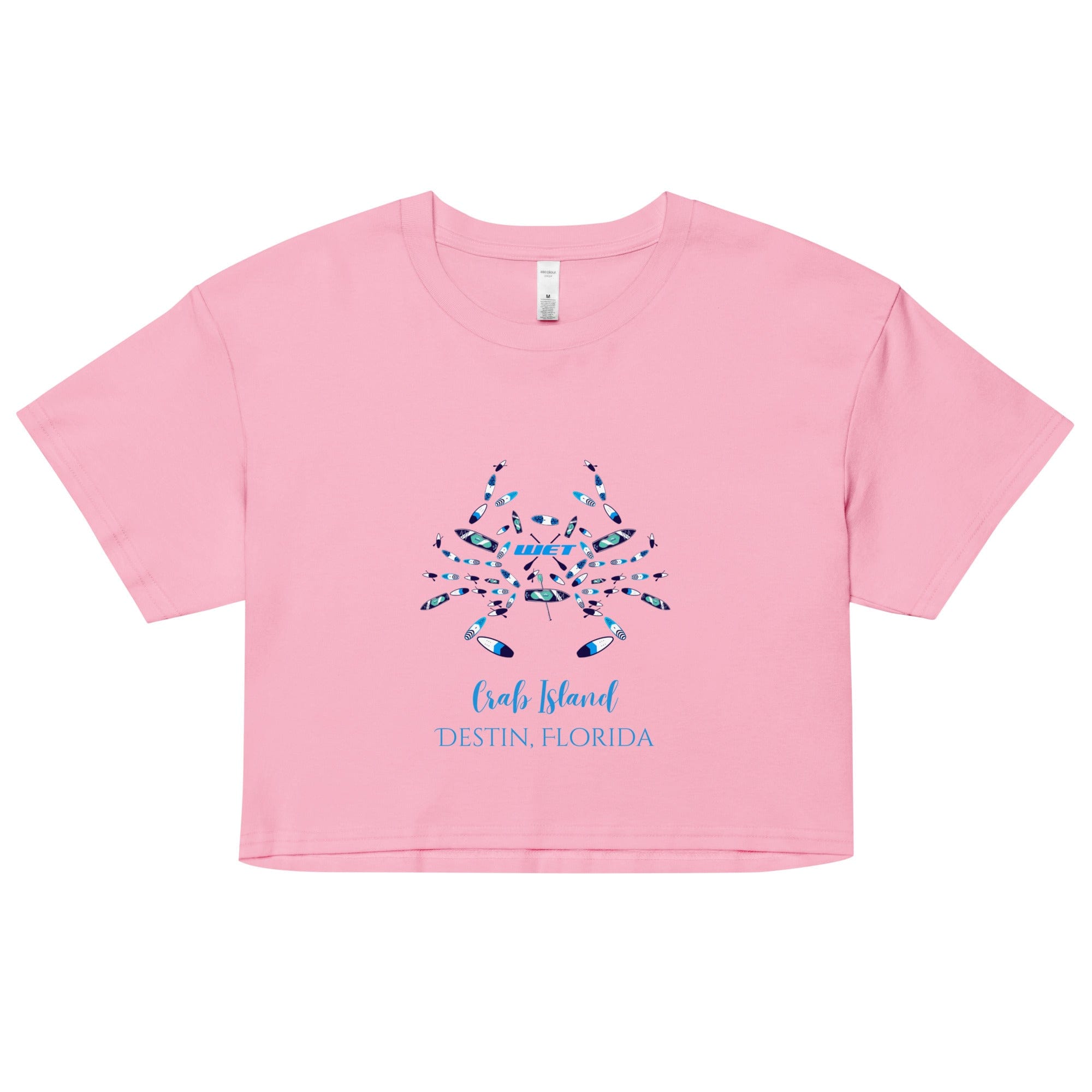 Crab Island Paddleboard crop top