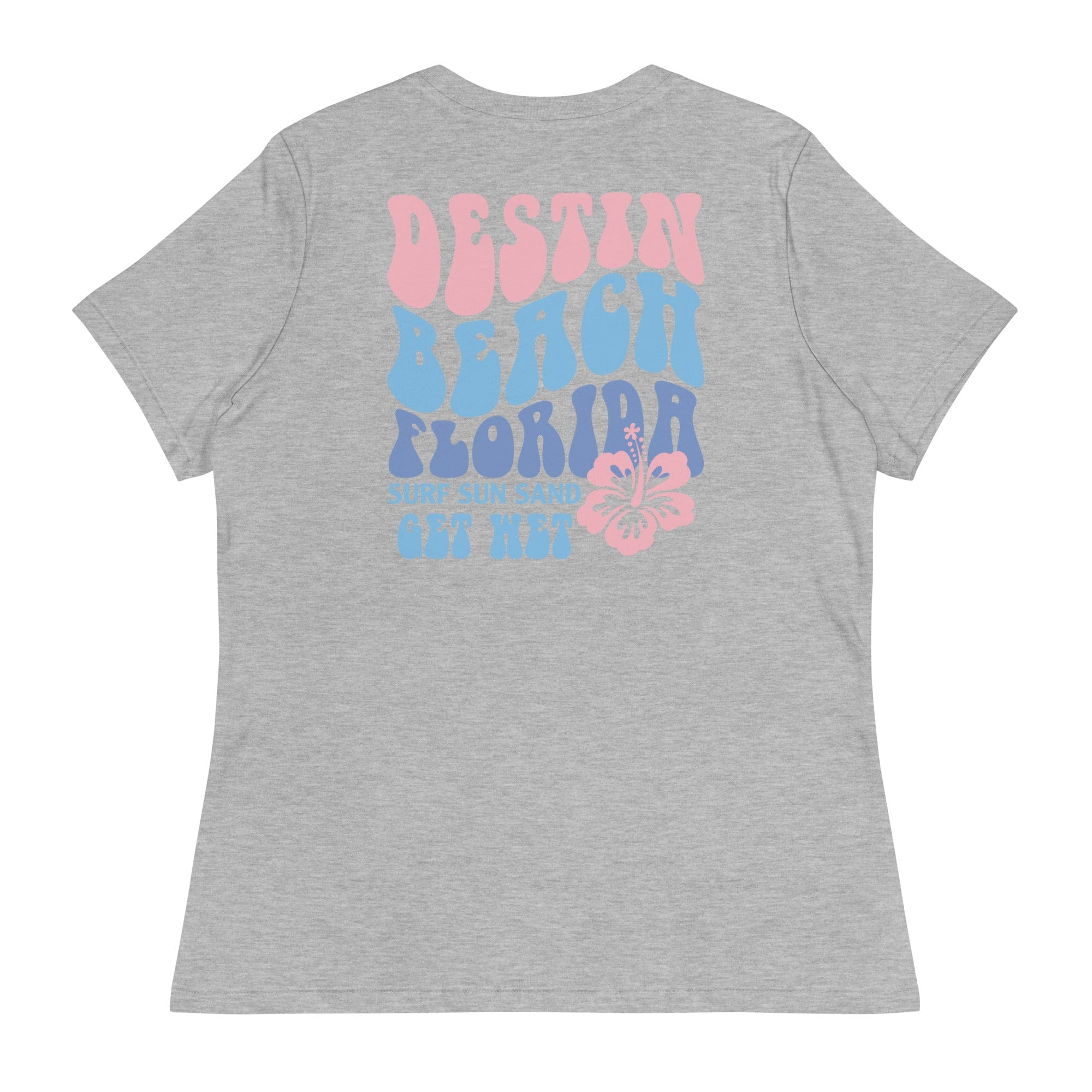 Destin Beach Retro Women's Relaxed T-Shirt