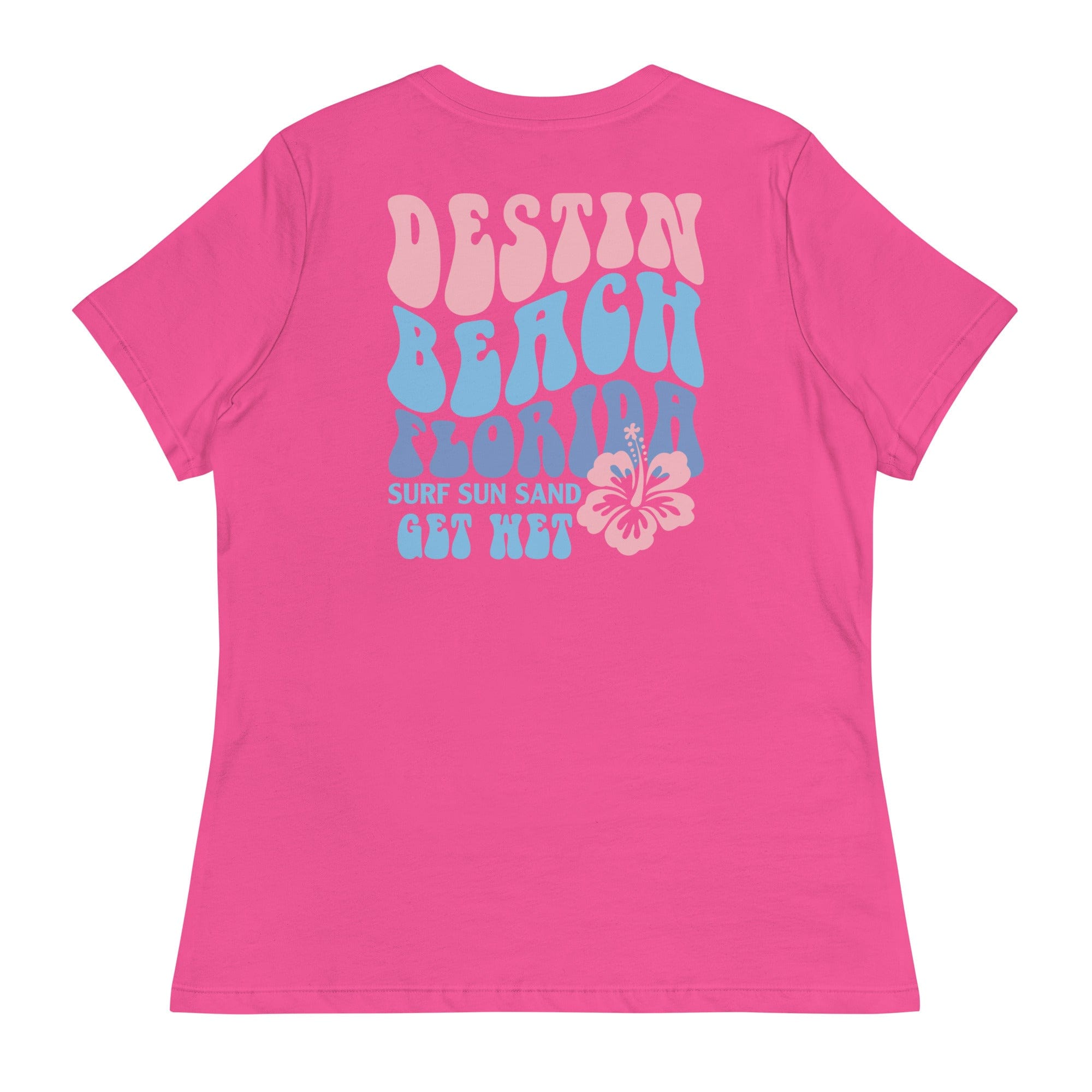 Destin Beach Retro Women's Relaxed T-Shirt