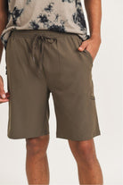 Mono B MEN - Active Drawstring Shorts with Zippered Pouch