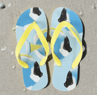 Beachcomber Flip Flops - Powder Blue Tangs